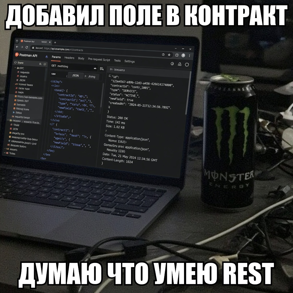 Мем: добавил поле в контракт — думаю что умею REST