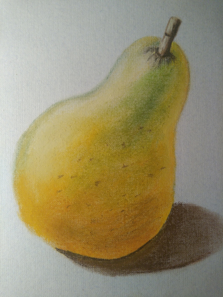 Рисунки пастелью легкие для начинающих фрукты