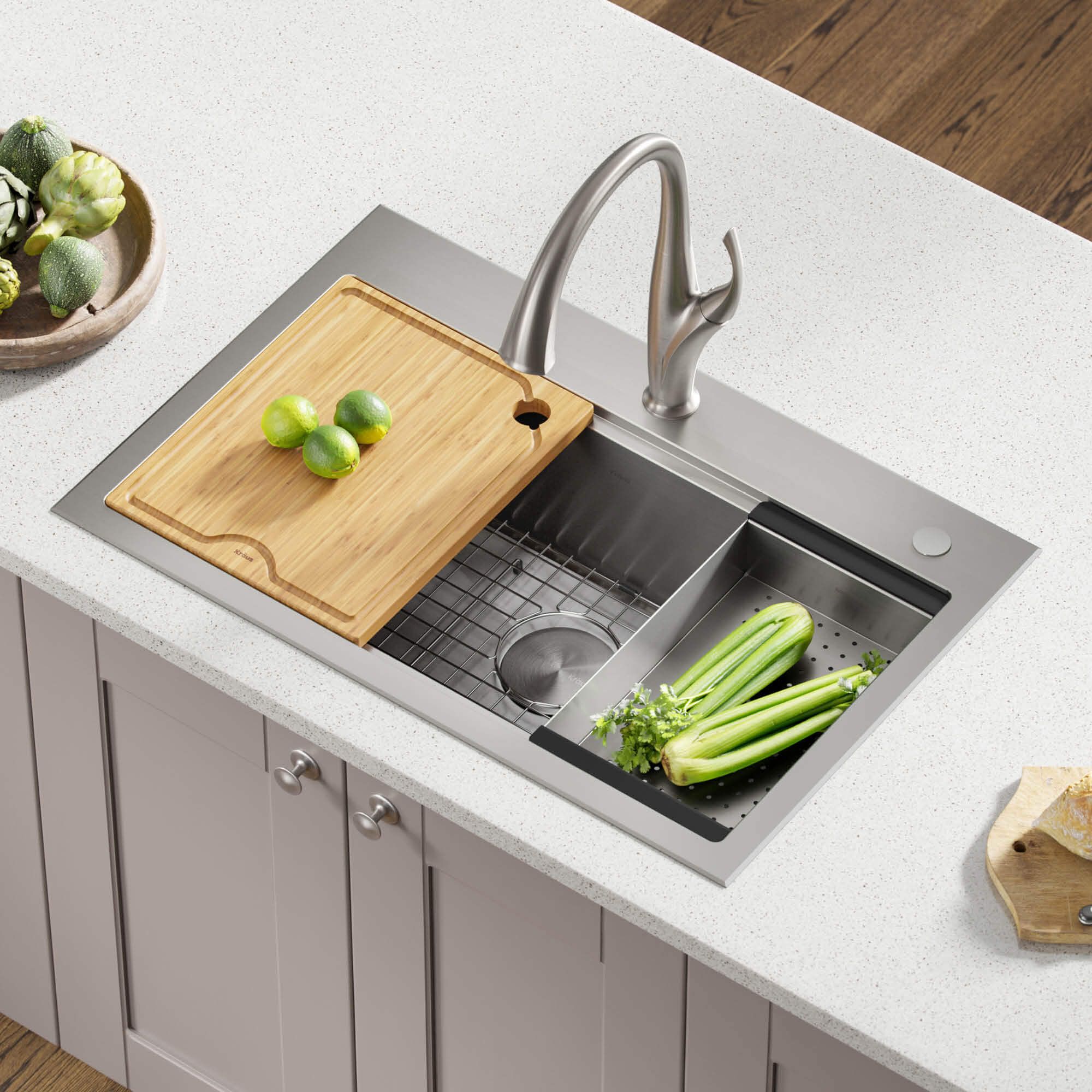 Кухонна мийка Kraus KWT300-32 - изображение 4