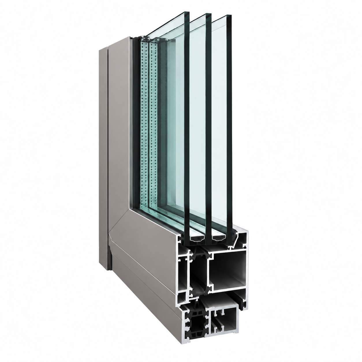 Разрез дверной системы ALUMARK S60