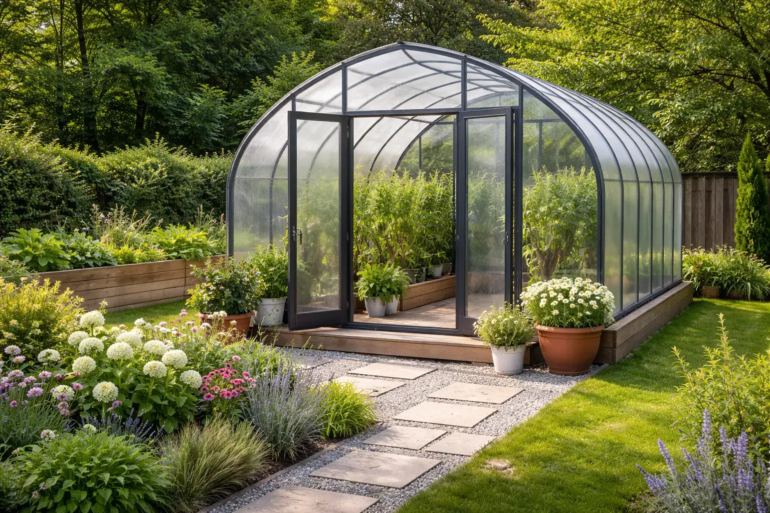 Как сделать теплицу красивой