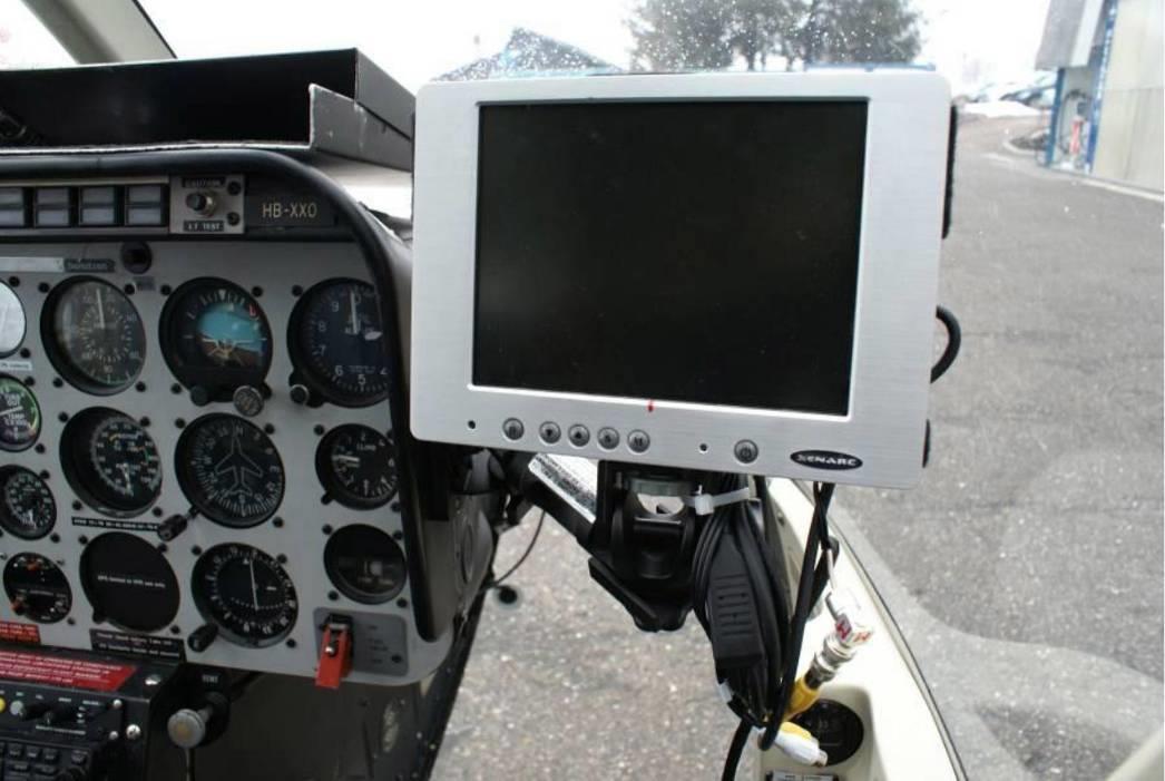 ALMA G2 Pilot Monitor Mounted to Side of Instrument Console.