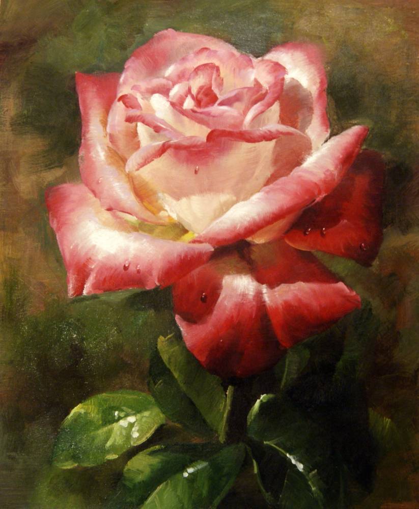 Розы на картинах - 89 фото