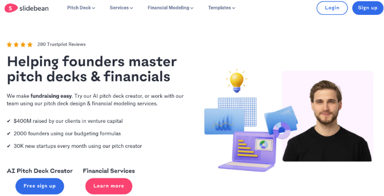 Slide Bean - Best for Investor-Ready Pitch Decks for Startups