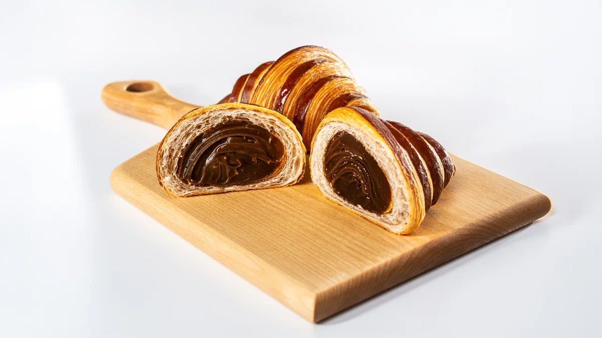 Круассан с начинкой — продукт производителя в готовом изделии