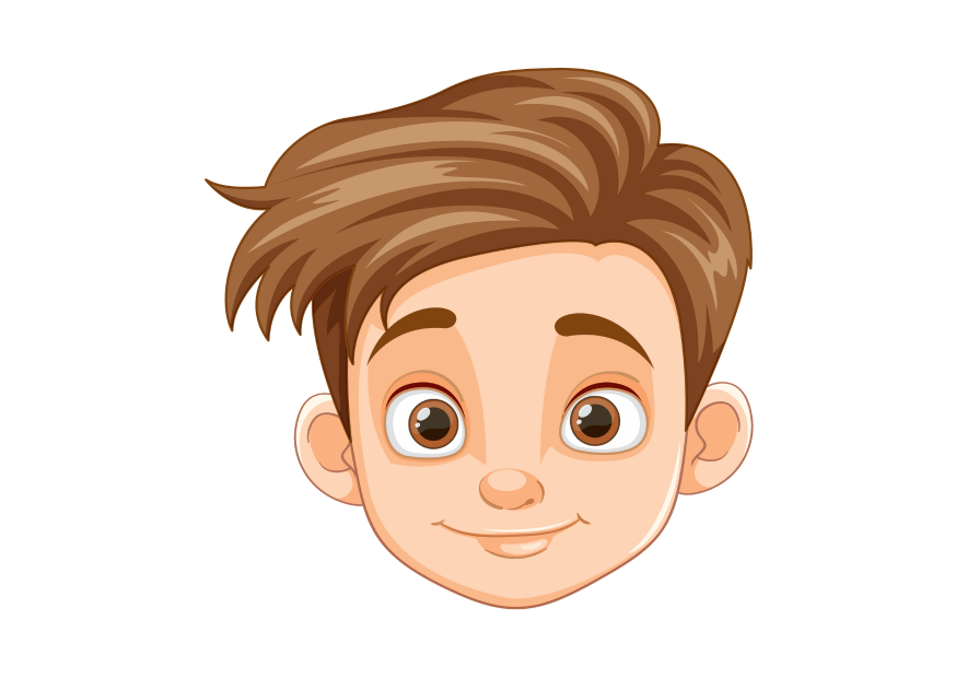 У него карие глаза