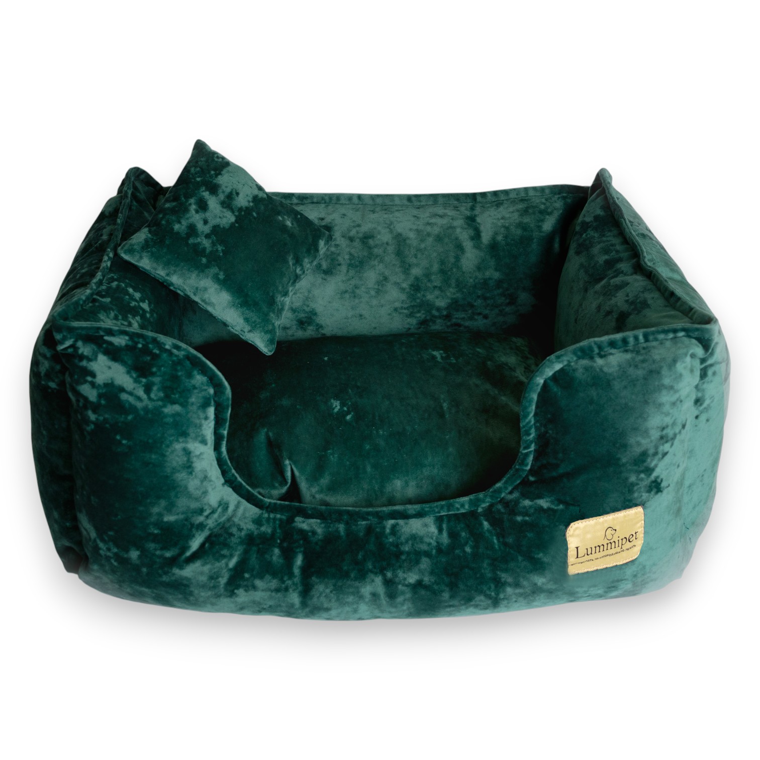 лежанка велюр изумрудный цвет