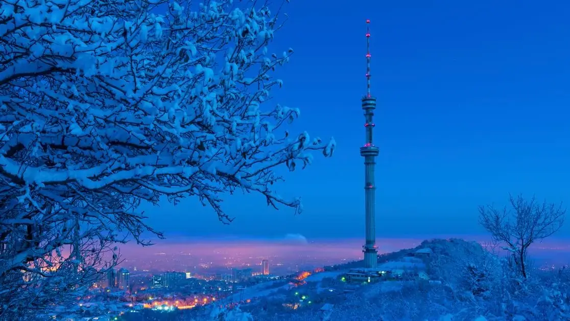 Кок Тобе панорамный вид на Алматы