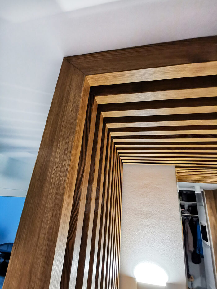 Реечные перегородки для зонирования, перегородки из реек