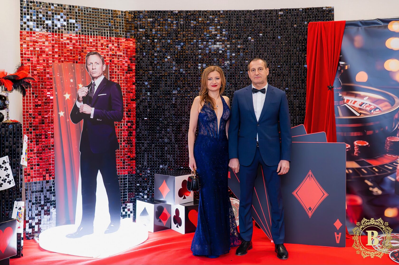 Анелия Петкова с рокля от Bridal Fashion за Гала вечерта на 8 март с тема  James Bond 007 Casino Royale