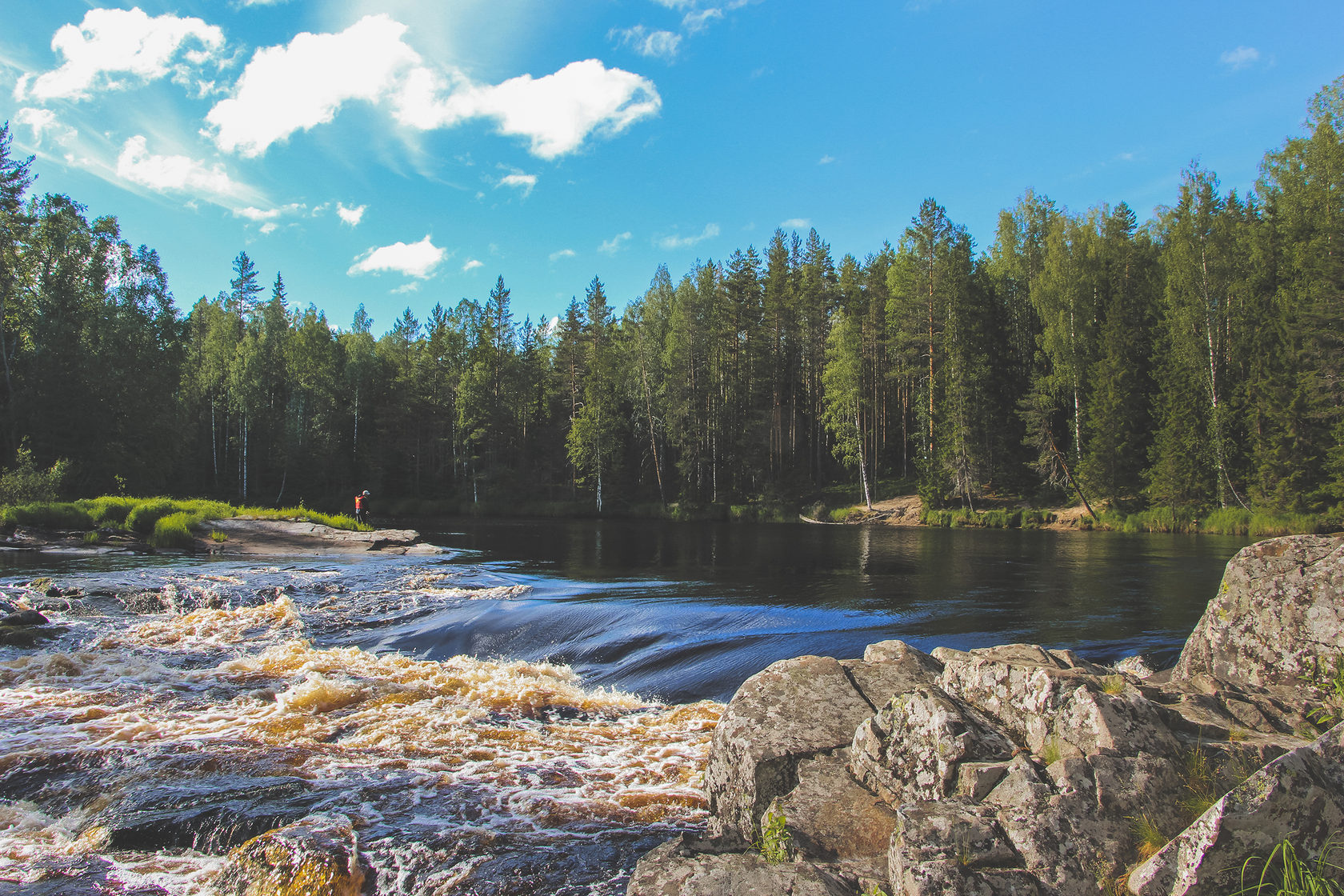 Река летняя карелия фото