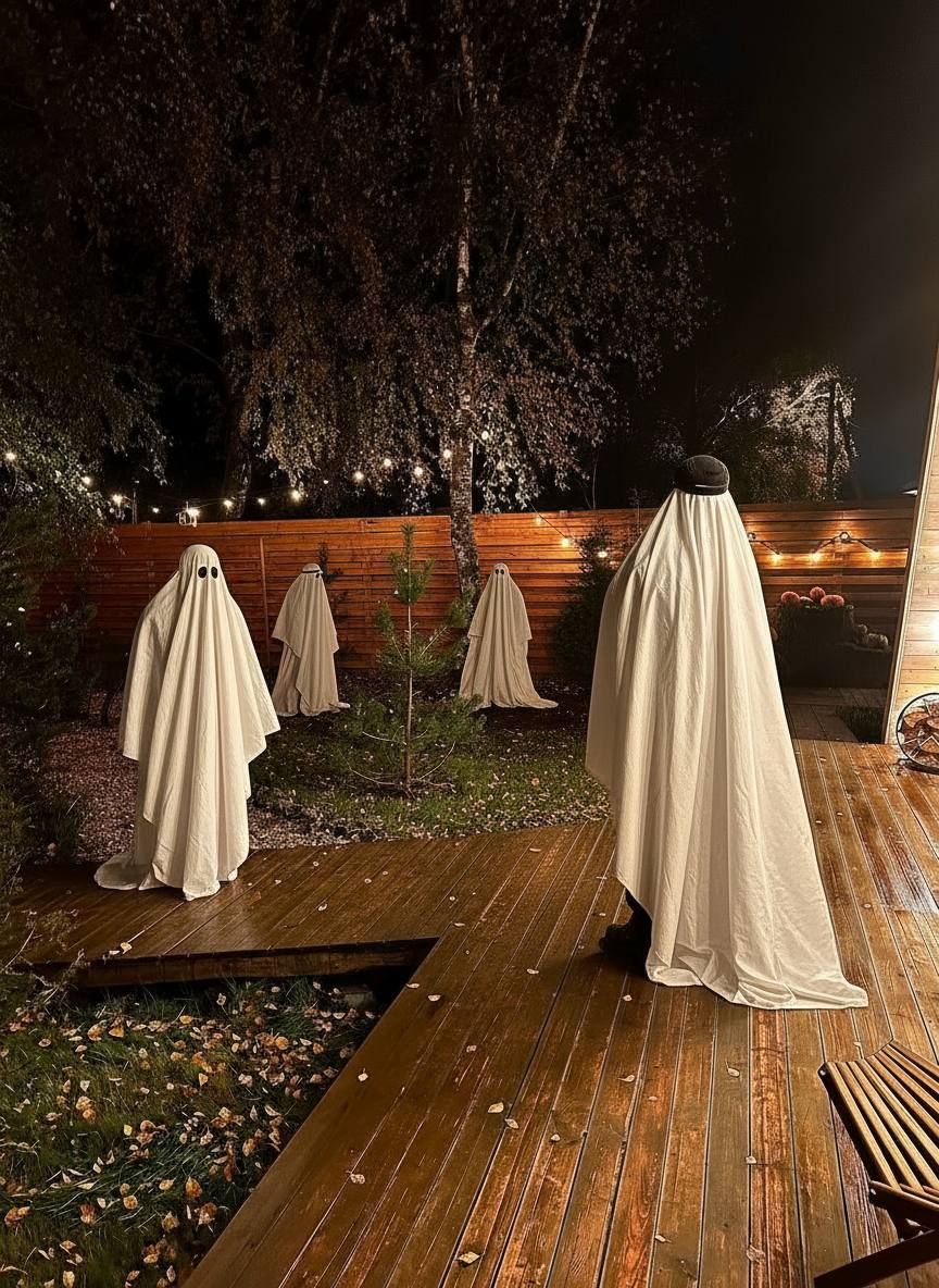 Хэллоуин в домике за городом в Афрейм Хеппи