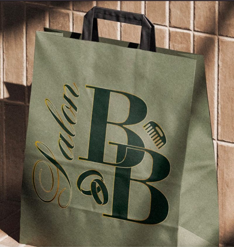 Beauty & Bridal Salon logo on a branded tote bag