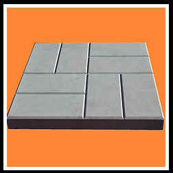 тротуарная плитка 40х40х5, на фото плитка 400х400х50, тротуарная плитка 8 кирпичей, 