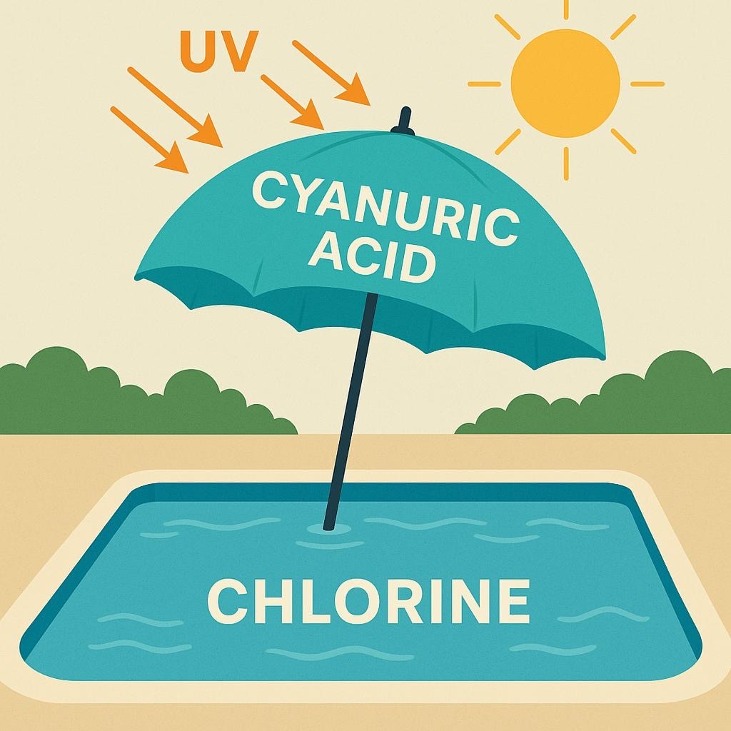 Cyanuric acid and chlorine relationship 