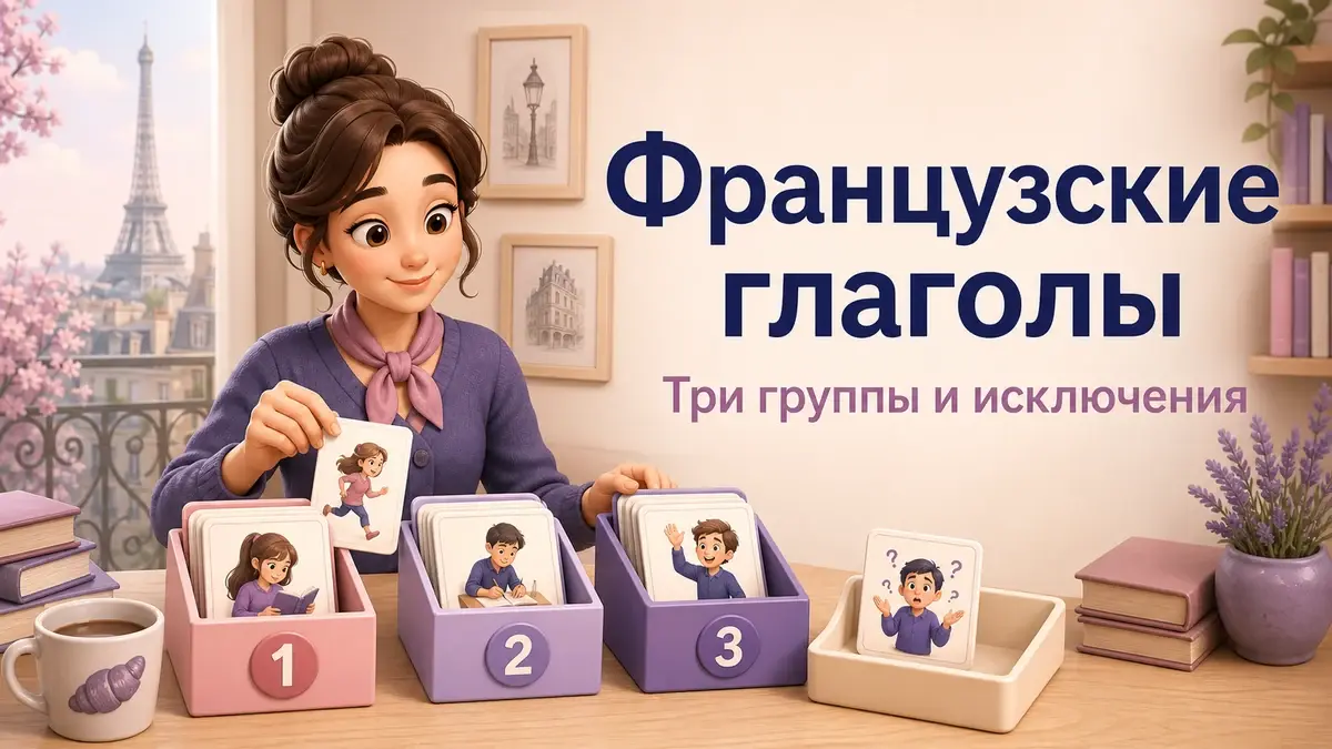 Французские глаголы: три группы, спряжение и частые исключения: учебная статья LaRou