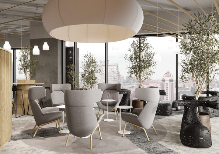 Удобные рабочие места с мебелью бизнес-класса