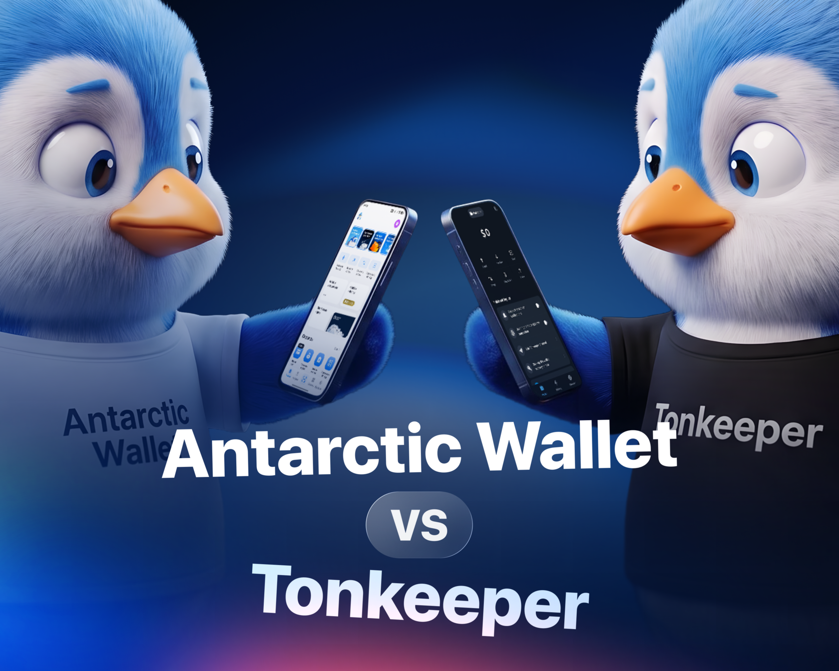 Сравнение Antarctic Wallet и Tonkeeper