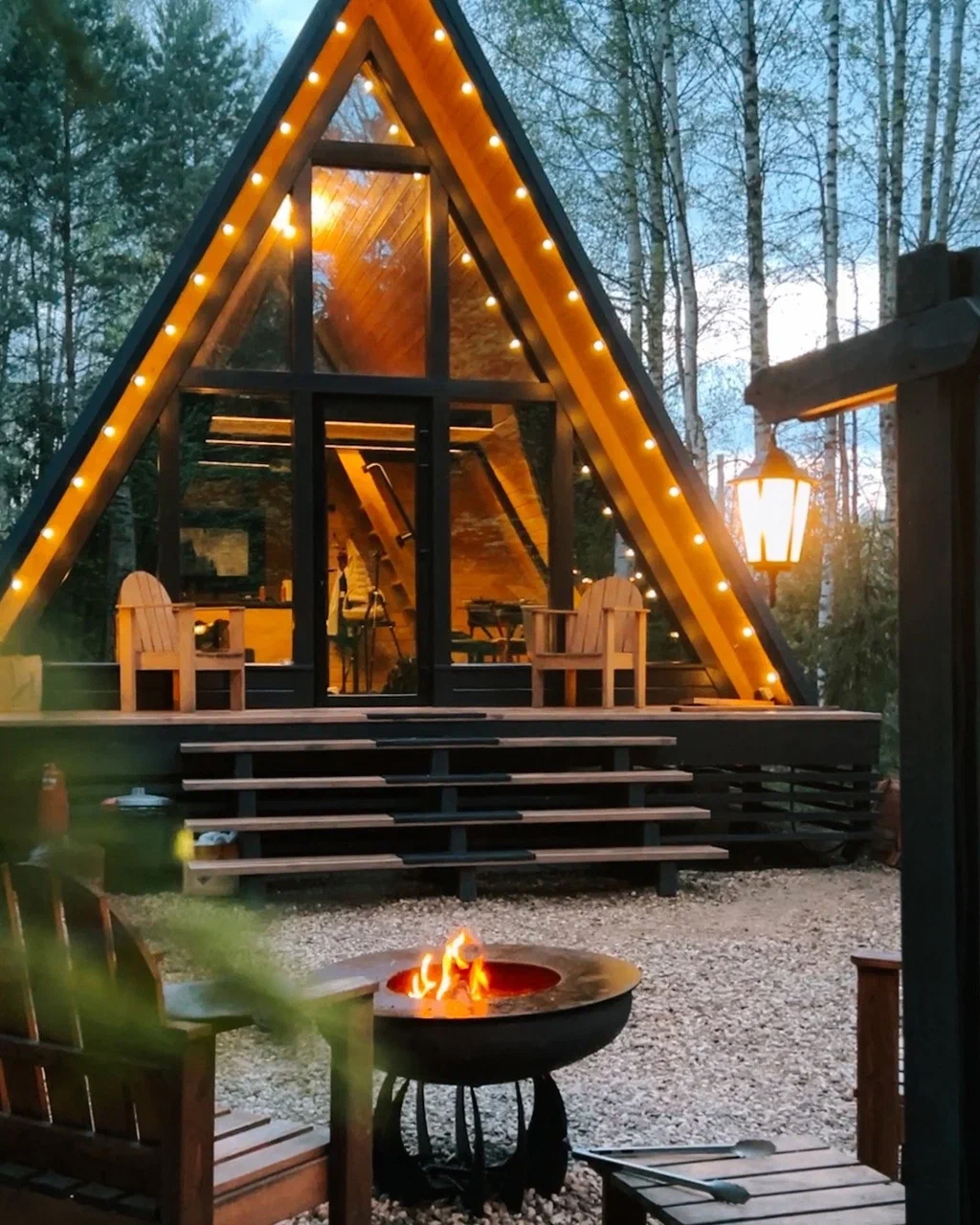 Домики с баней и чаном в лесу рядом с Дубной