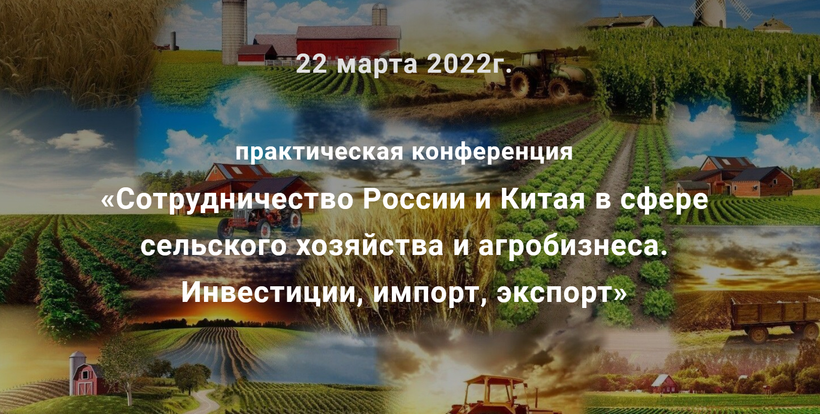 Россия-Китай: сельское хозяйство и агробизнес