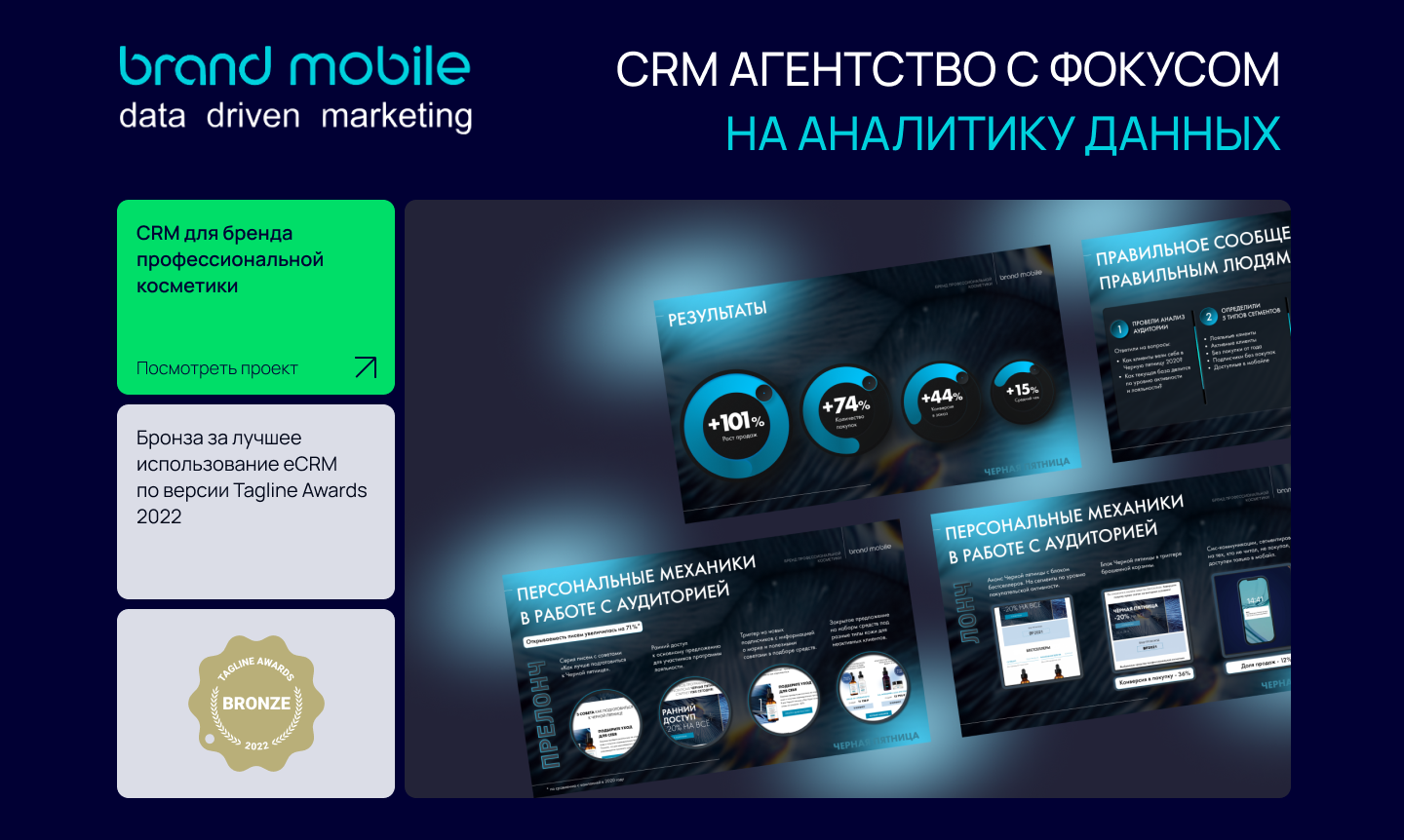 Brand Mobile - CRM агентство с фокусом на аналитику данных