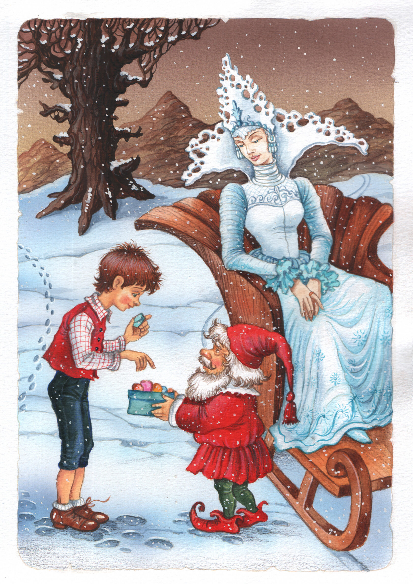 Ирина Петелина иллюстрации к снежной Королеве