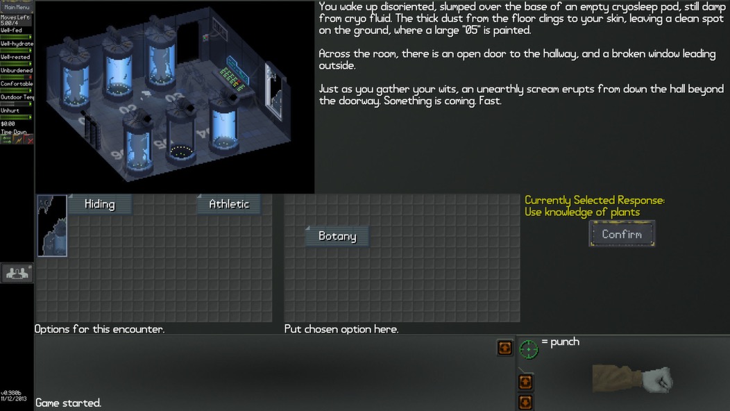 NEO Scavenger, a hardcore turn-based wasteland survival RPG that starts in a cryo pod, on Android and iPhone