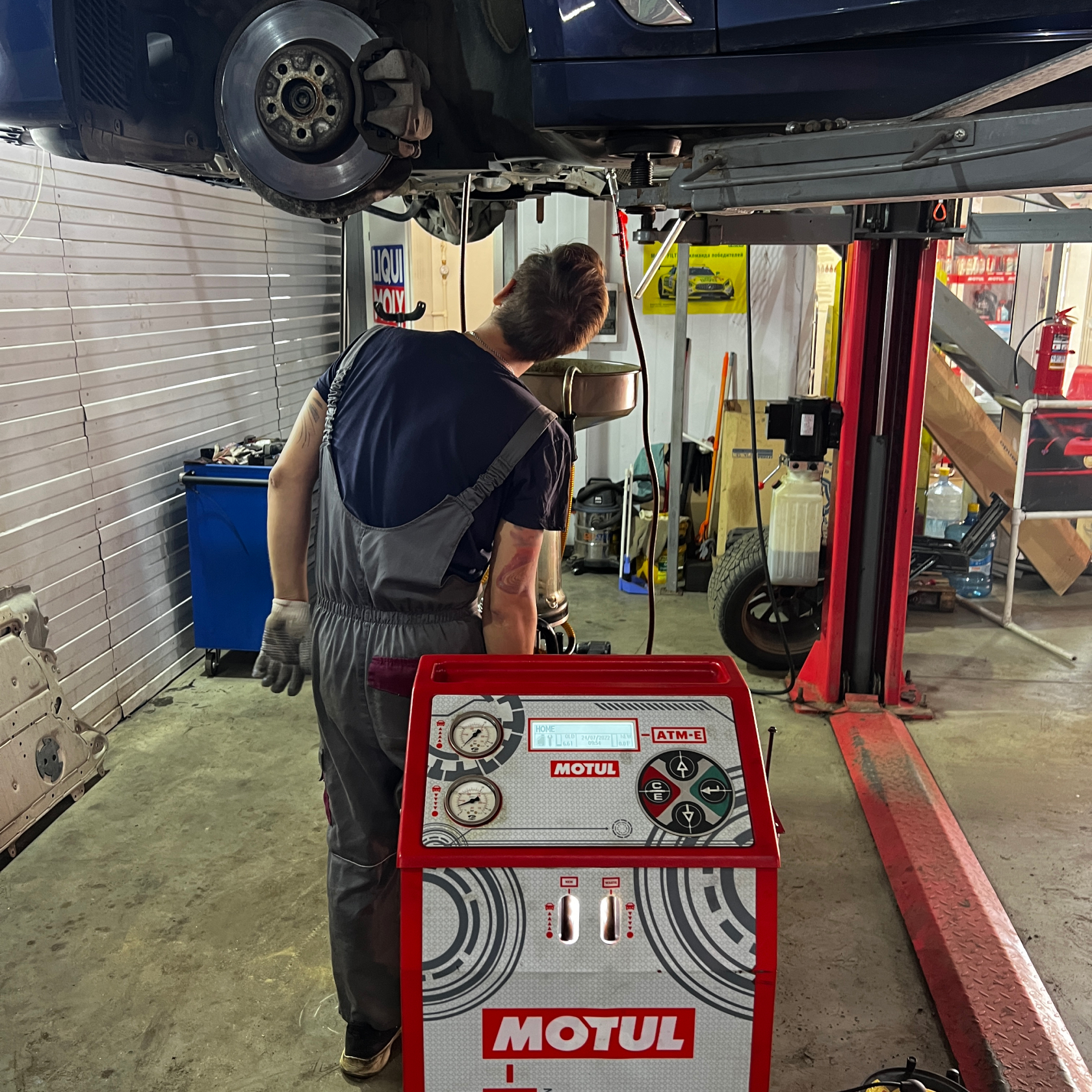 Тестовый запуск и проверка давления в АКПП