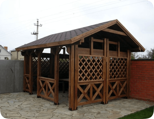 Беседка Б-10 из дерева
