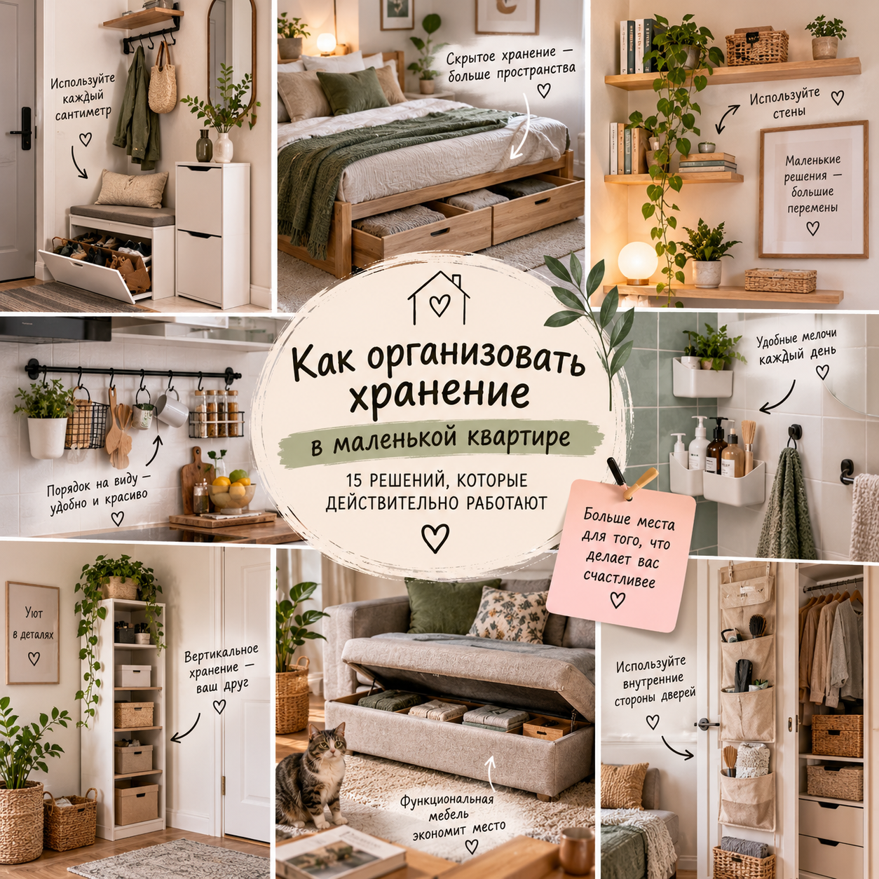 как организовать хранение в маленькой квартире - онлайн Ярмарка ручной работы - ресурс Я НАЙДУ