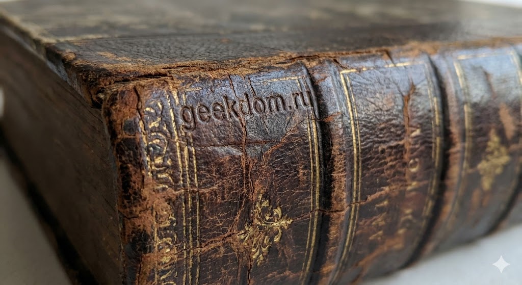 Старинный книжный переплет