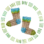 Вязаные носки ручной работы