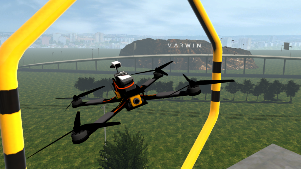 3D/VR-симулятор управления бпла для часов налета