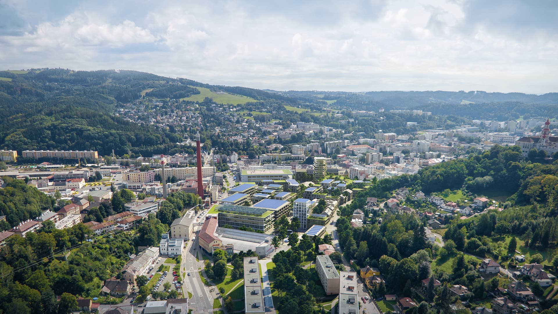 New Tepna — Stratified Centre of Náchod by Vesna Visual. Architecture Visualisation