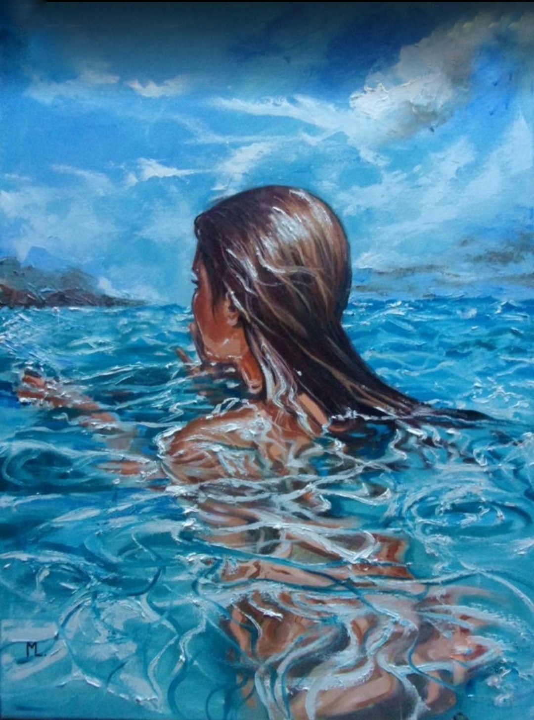 Моника Луньяк живопись вода