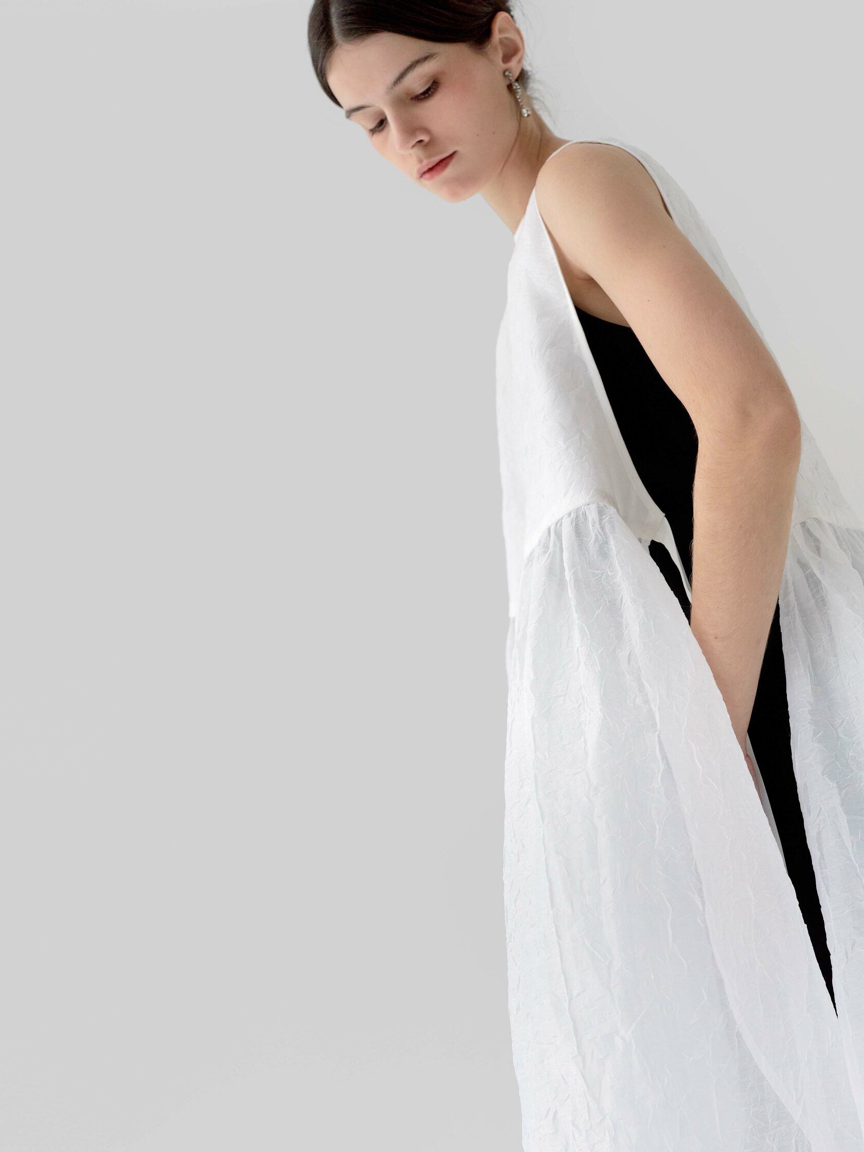 Сарафан-фартук " Париж" белый