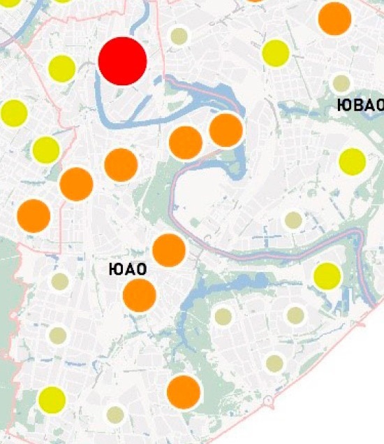 Карта шумового загрязнения москвы