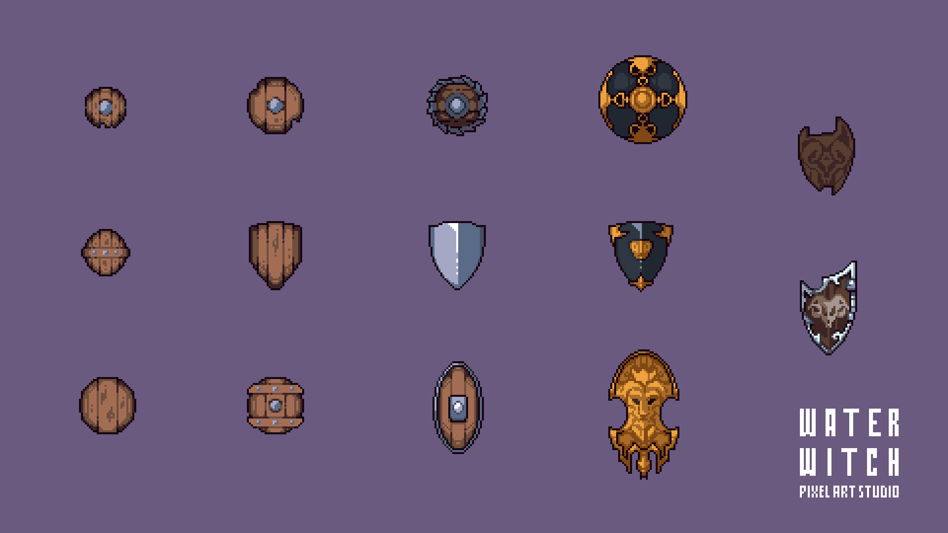 Shield Icon Rpg Items and Icons Portfolio - Water Witch RPG Studio