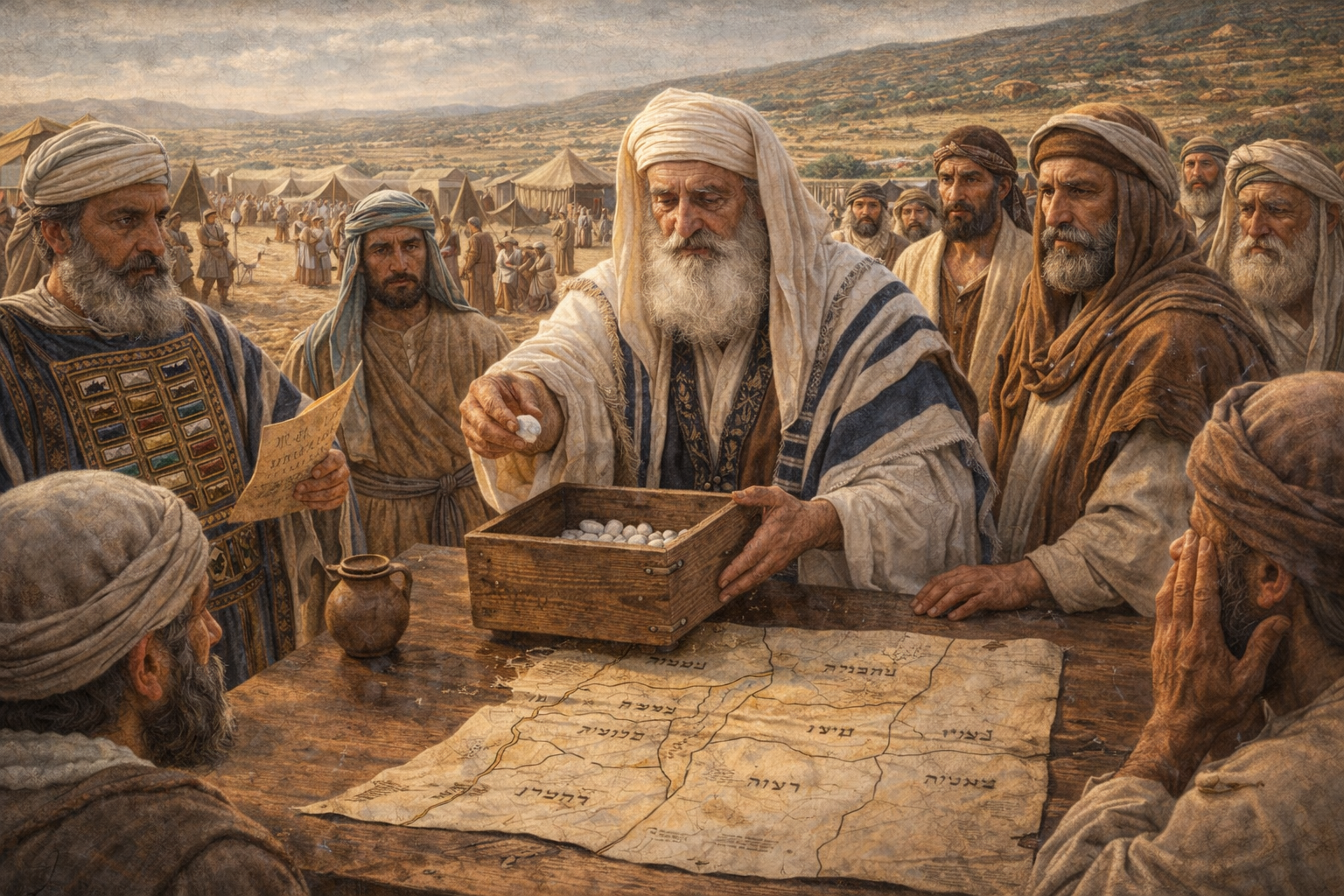 Недельная глава Торы Пинхас - когда евреи входили в Землю Израиля, Всевышний повелел разделить землю между коленами, бросая жребий .