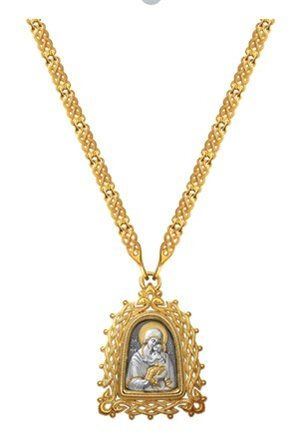 Нагрудная иконка Ярославской Богоматери