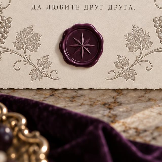 Сургучная печать с семейным гербом