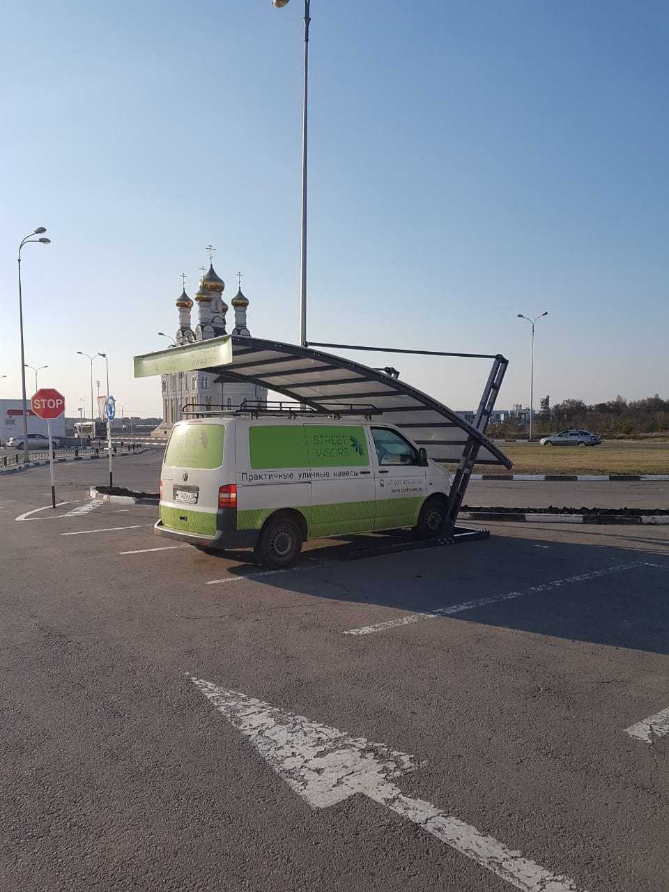 Навесы из поликарбоната для авто