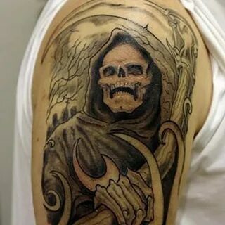 Значение татуировки смерть (40+ фото)
