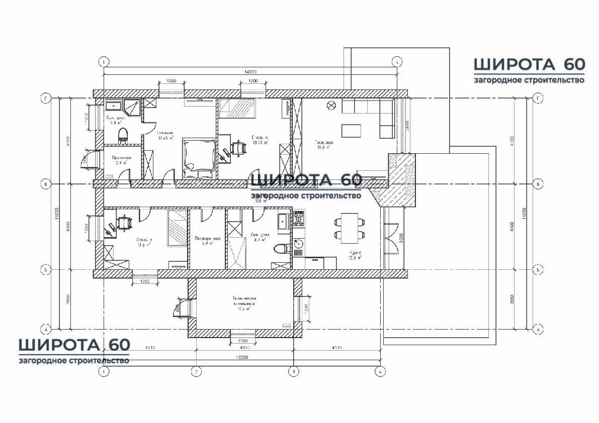 Планировка первого этажа