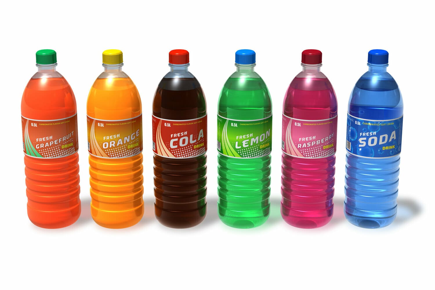 Soft Drinks Stickers & Labels Printing | Pixel Art printing factory