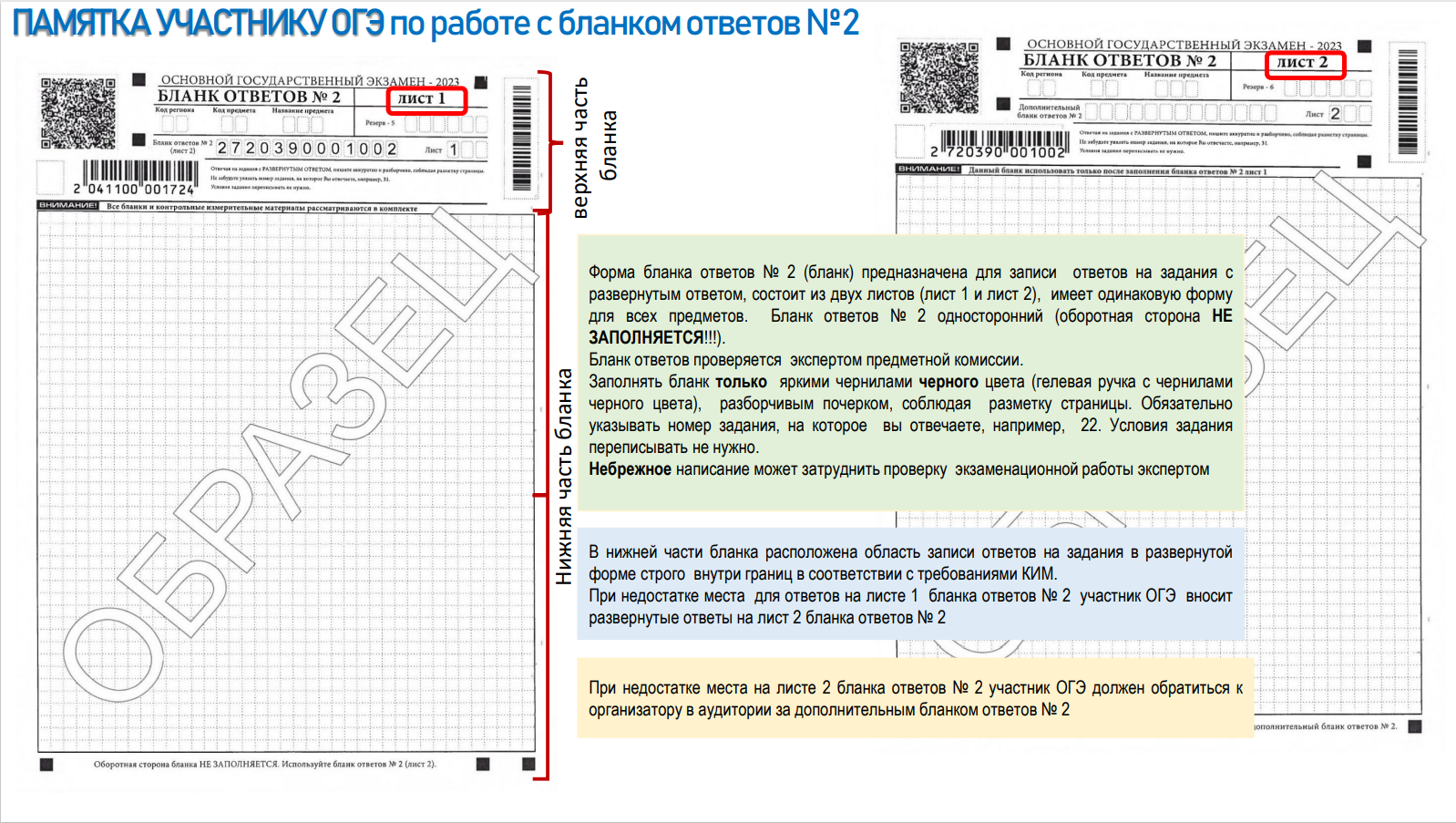 Бланк ОГЭ по географии 2024: файл для скачивания, правила заполнения