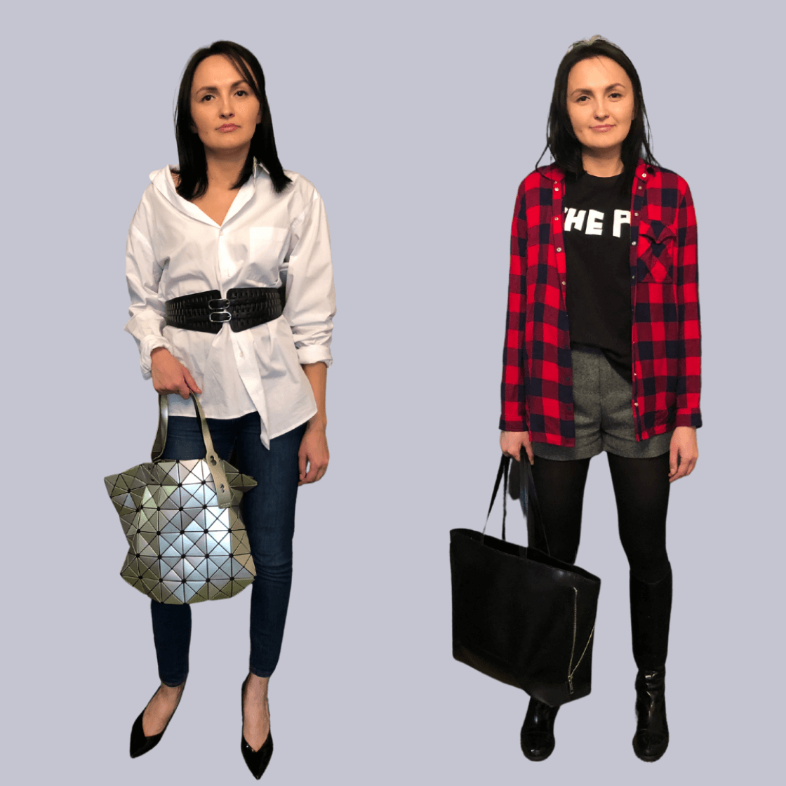 Стильно одетая девушка 