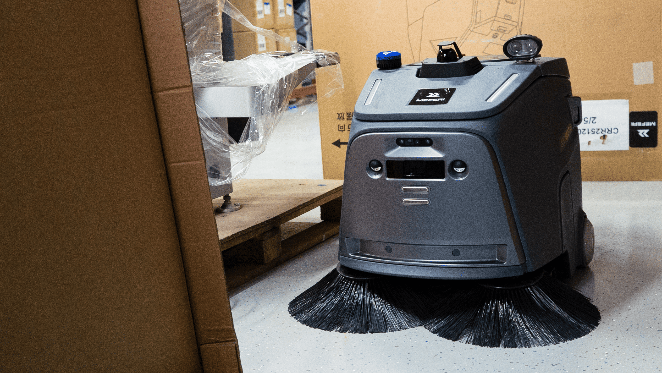 Gausium Beetle промышленный автономный робот-подметальщик