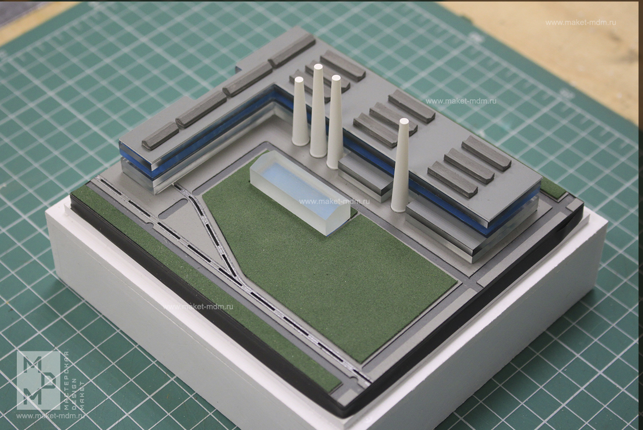 макет завода в подарок 