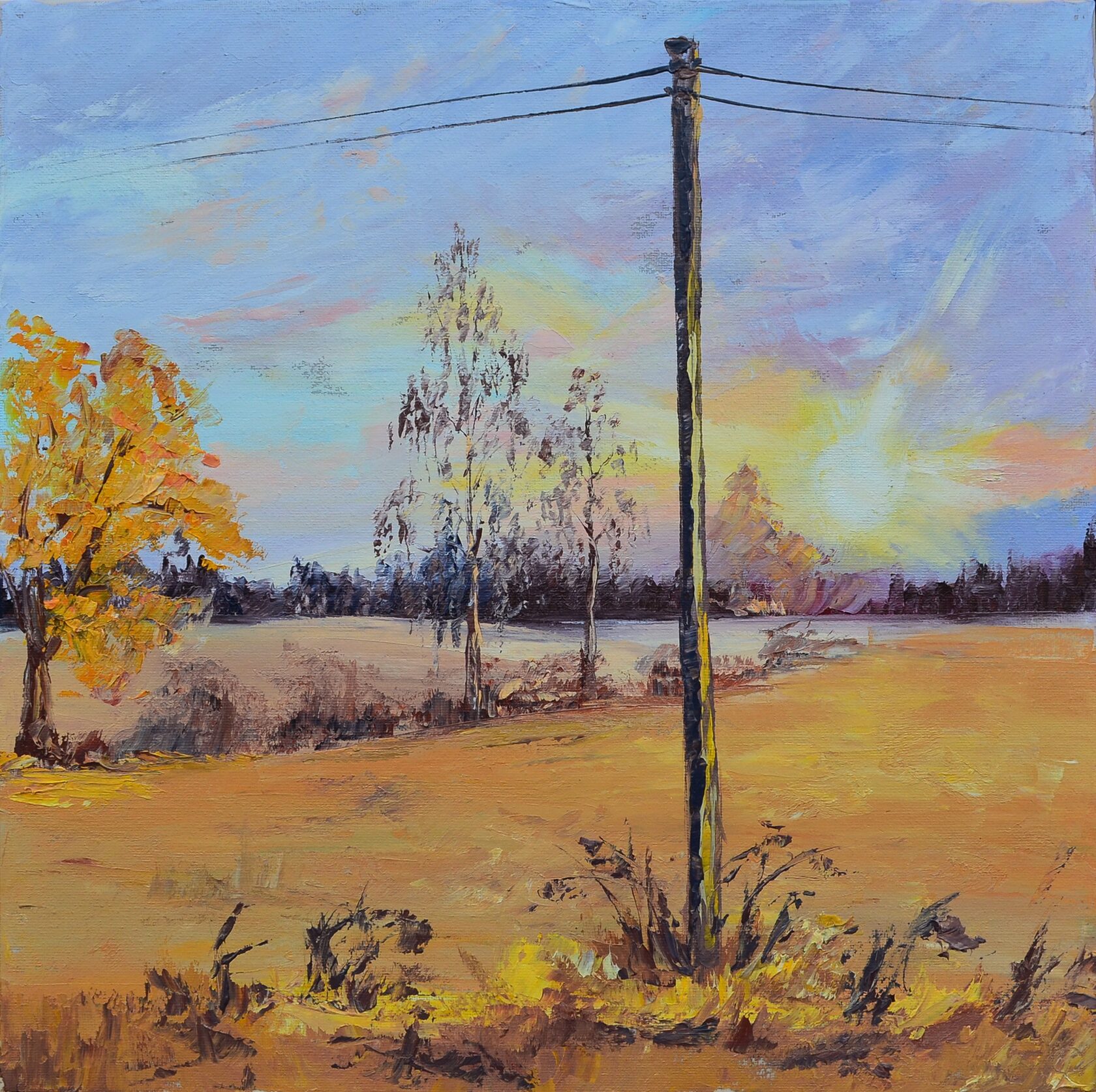 Landscape oil painting